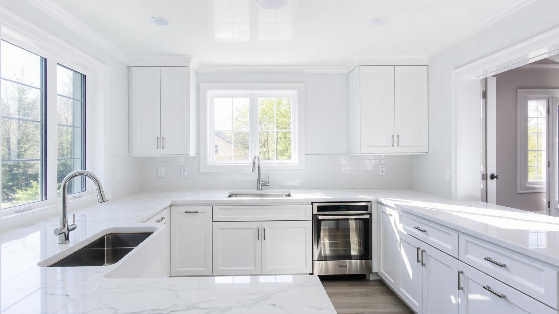 A freshly cleaned kitchen in a Worcester home